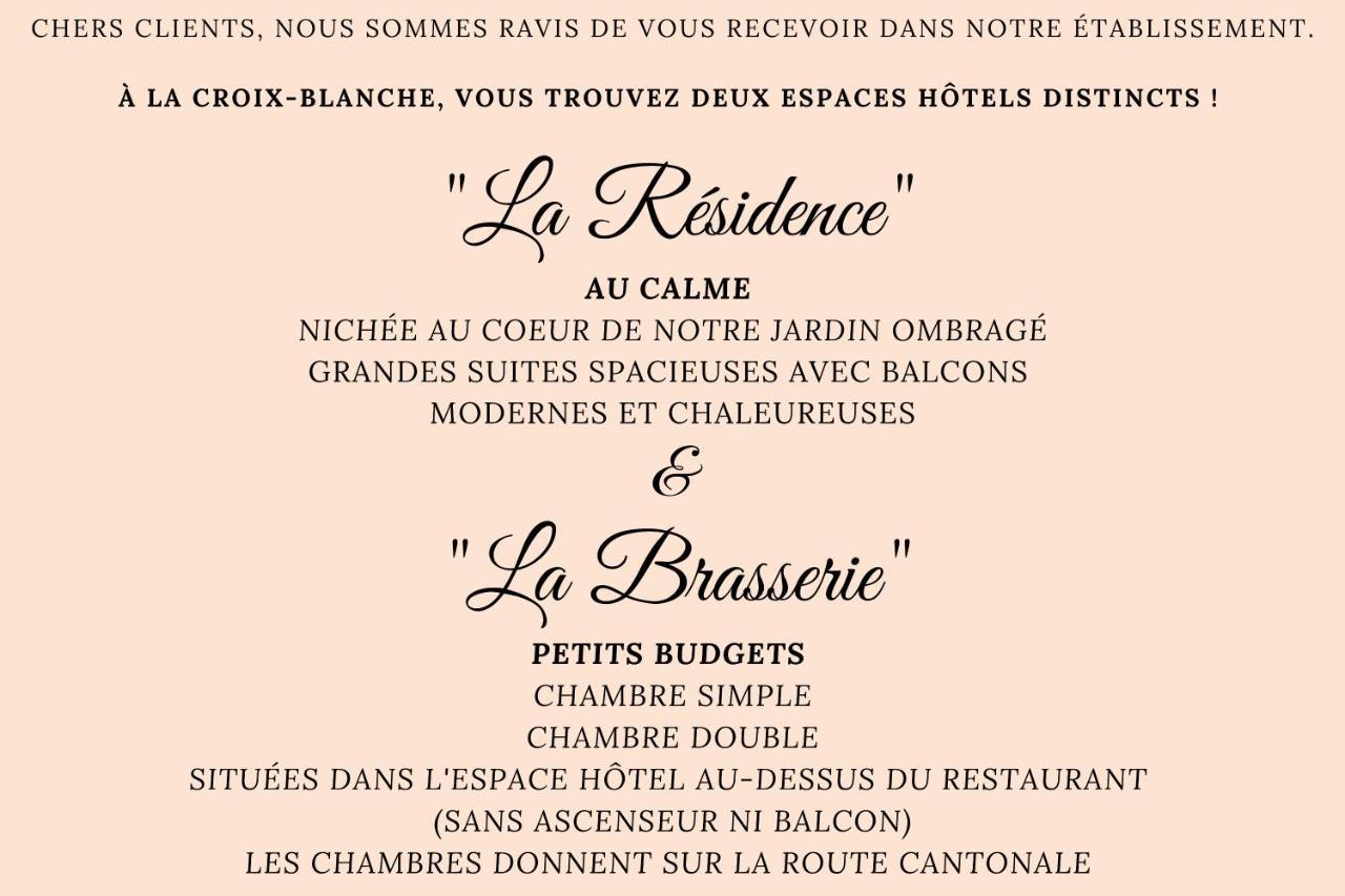 Hotel La Croix Blanche Hauterive  외부 사진